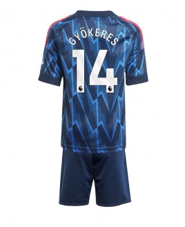 Günstige Arsenal Viktor Gyokeres #14 Auswärts Trikotsatzt Kinder 2025-26 Kurzarm (+ Kurze Hosen)